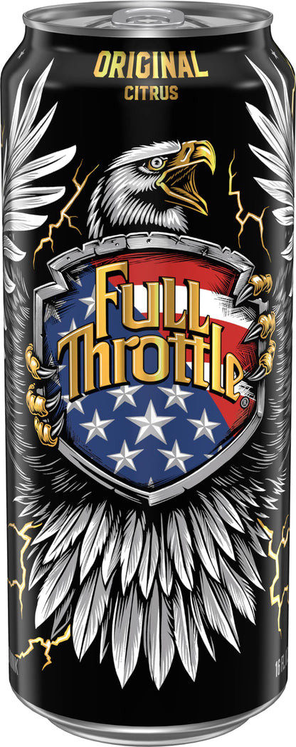 Full Throttle Citrus: Hard-Working Energy Drink. 16 Fl oz | Pack of 15