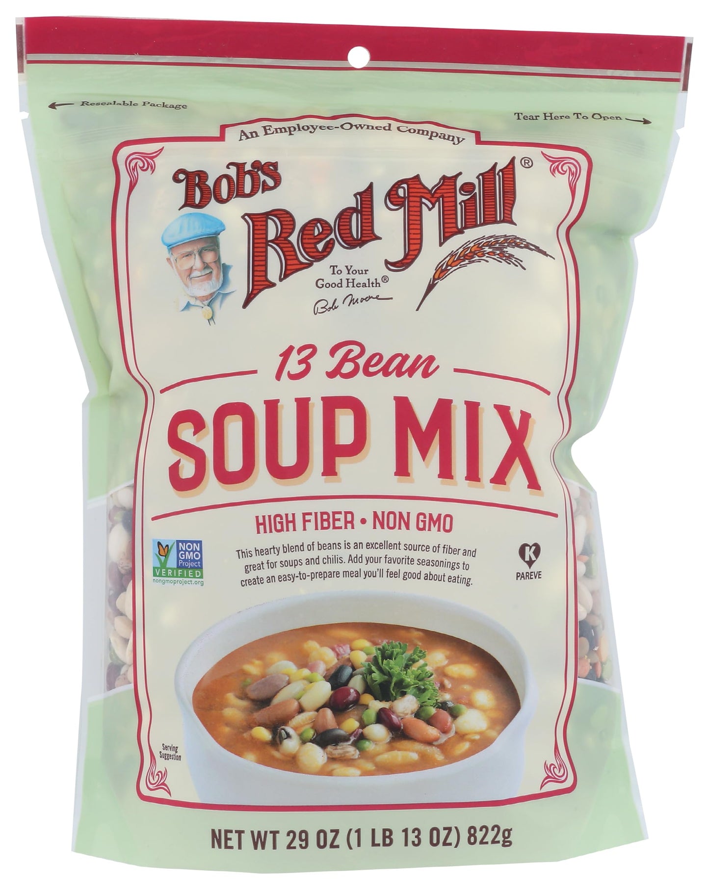 Bob's Red Mill 13 Bean Soup Mix, 29oz (Pack of 1) - Non GMO, Vegan, Kosher