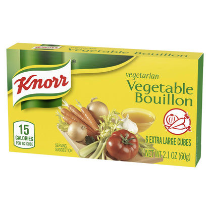 Knorr Cube Bouillon,Vegetable,cubes,2.1 oz,(Pack of 18)