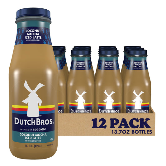 Dutch Bros® Coconut Mocha Iced Latte inspired by Cocomo®, 12-13.7 Fl Oz Bottles