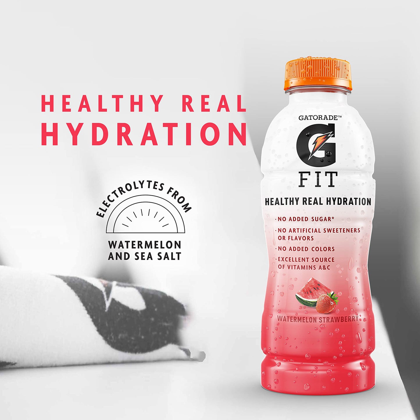 Gatorade Fit Citrus Berry Electrolyte Beverage, 16.9 Fl Oz Bottles, 12 Pack