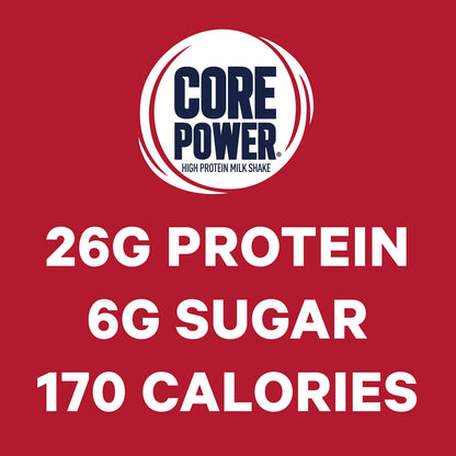 Core Power Fairlife Protein Milk Shakes for Workout Recovery (Chocolate, 14 Fl Oz, Pack of 12) + Core Power Fairlife 26g Protein Milk Shakes (Strawberry Banana, 14 Fl Oz, Pack of 12)