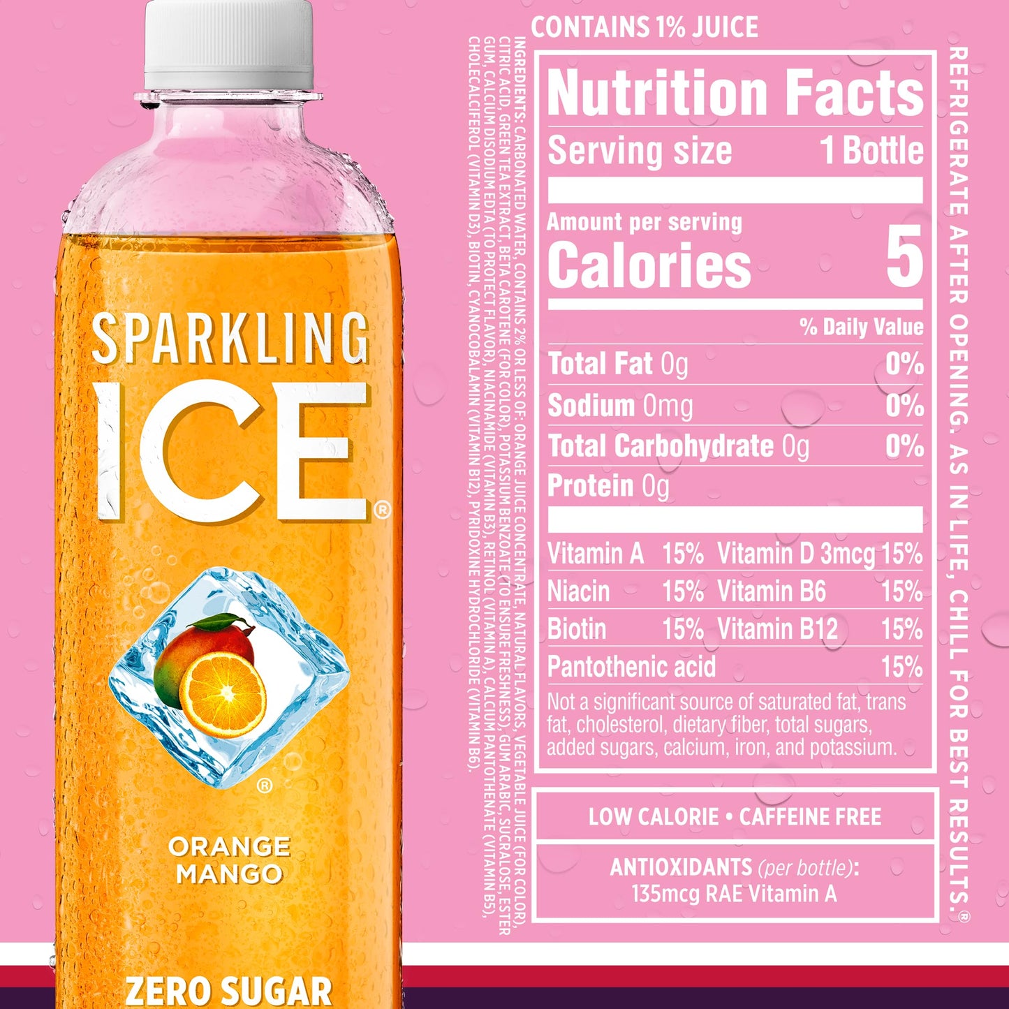 Sparkling Ice Purple Variety Pack, Flavored Water, Zero Sugar, with Vitamins and Antioxidants, 17 fl oz, 12 count (Black Raspberry, Cherry Limeade, Orange Mango, Kiwi Strawberry) (Pack of 2)