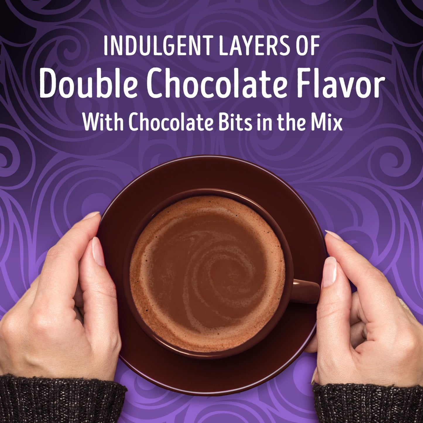 Swiss Miss Double Chocolate Flavored Hot Cocoa Mix, Hot Cocoa Bar Supplies, 1.18 oz., 6-Count Envelopes (6 Boxes)