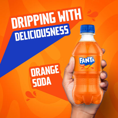 Fanta Orange Soda Soft Drink, 12 fl oz Bottles, 6 Pack