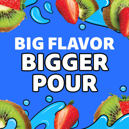 Capri Sun Strawberry Kiwi Flavored Juice Drink Blend from concentrate with other natural flavors, 64 oz Bottle