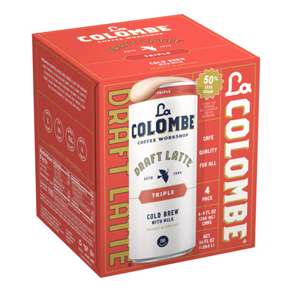 La Colombe, Latte Draft Triple, 9 Fl Oz, 4 Pack