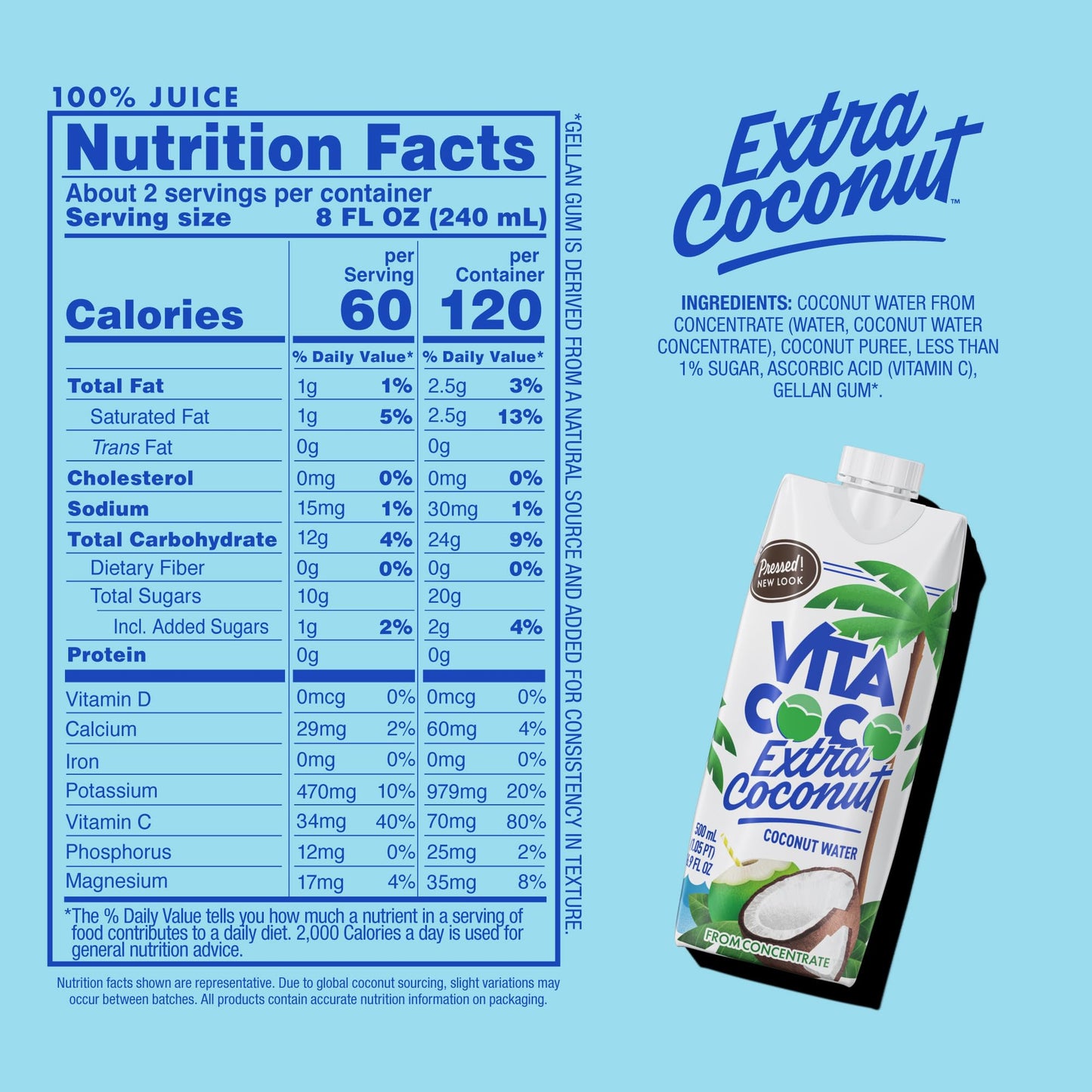 Vita Coco Pressed Coconut 16.9 Fl Oz (1 Count)