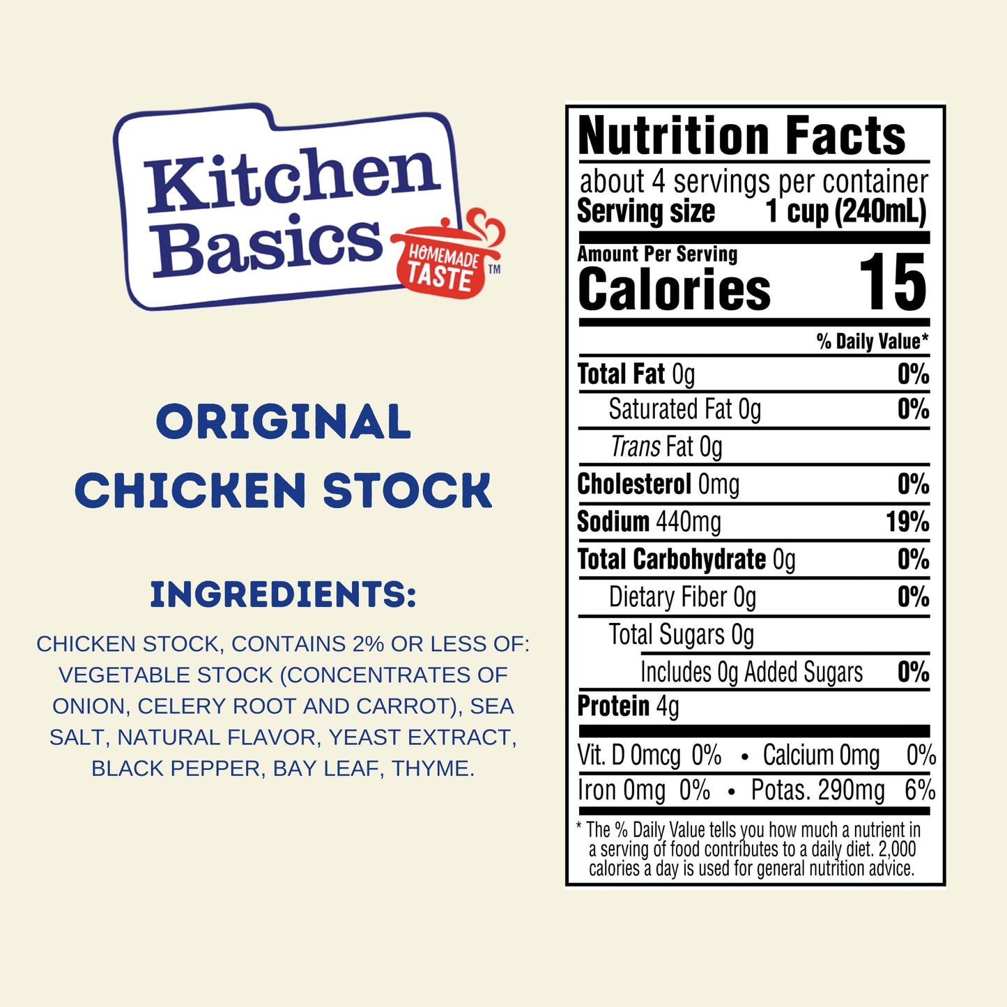 Kitchen Basics Chicken Stock - 32 oz. Carton (Pack of 12) Add Delicious Flavor to Chicken Noodle Soup, Broths and Gravy, Perfect for Stocking Up