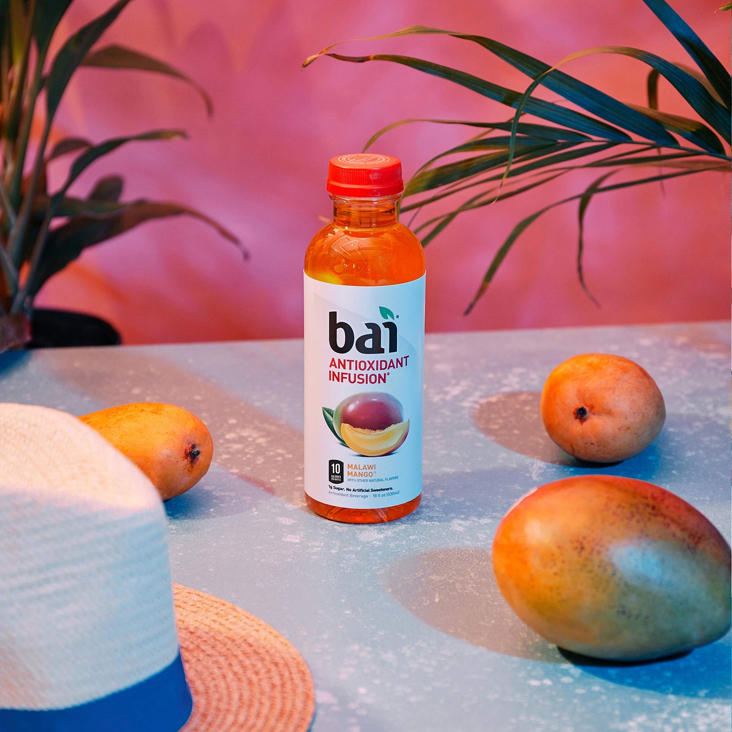 Bai Flavored Water, Malawi Mango, Antioxidant Infused Drinks, 18 Fluid Ounce Bottle (Pack of 12)