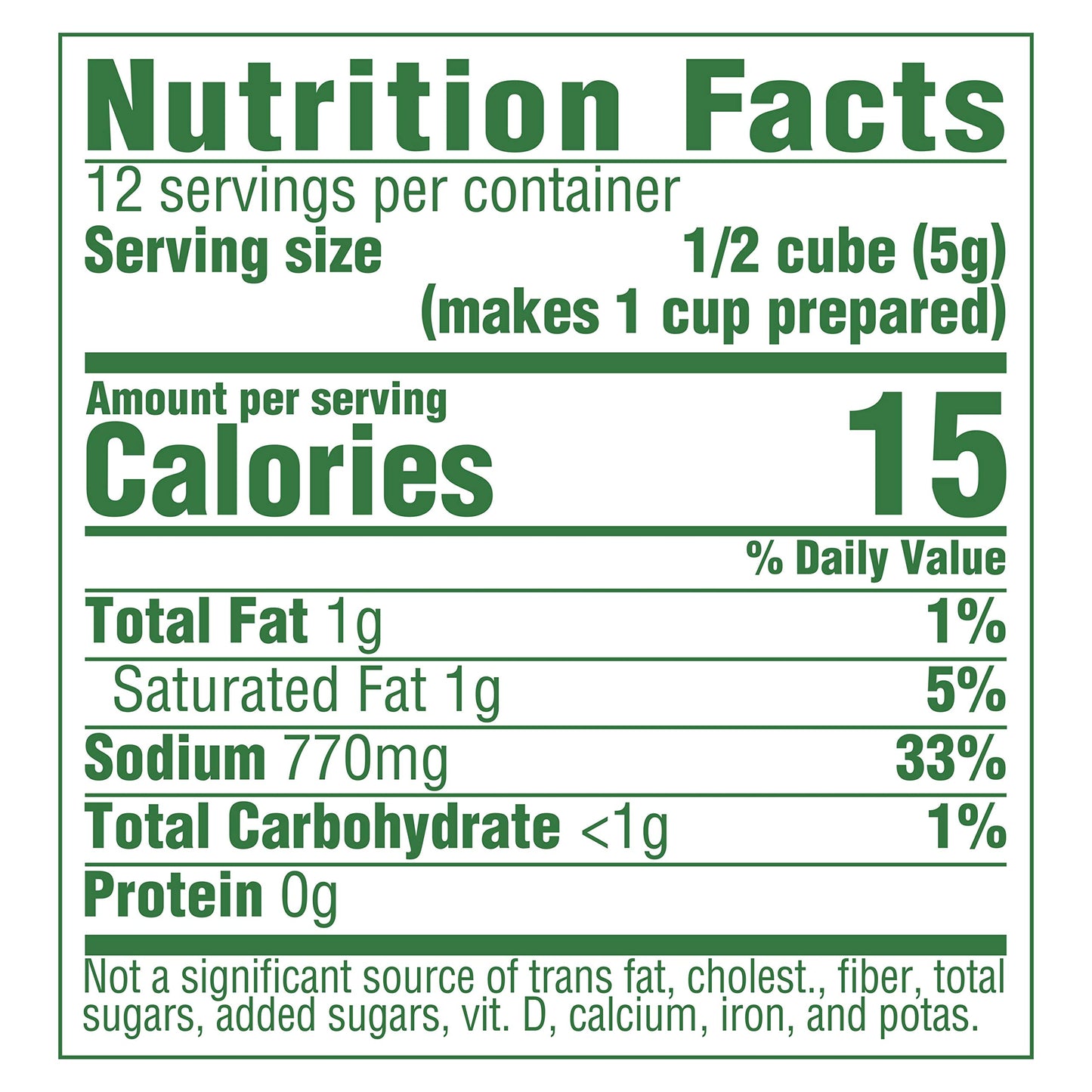 Knorr Cube Bouillon,Vegetable,cubes,2.1 oz,(Pack of 18)