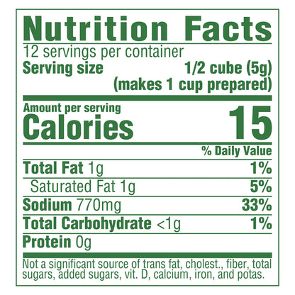 Knorr Cube Bouillon,Vegetable,cubes,2.1 oz,(Pack of 18)