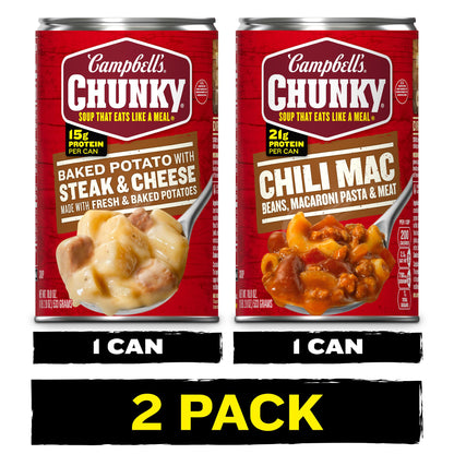 (Bundle of 4) Campbell's Chunky Soups 18.8 oz Cans
