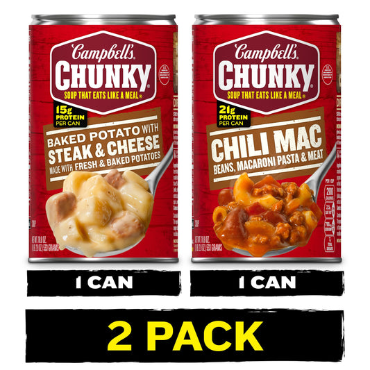 (Bundle of 4) Campbell's Chunky Soups 18.8 oz Cans