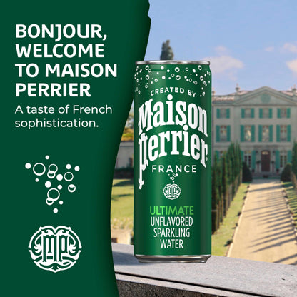 Maison Perrier Ultimate Sparkling Water, 11.15 FL OZ Cans, 8 Count, 3 Pack