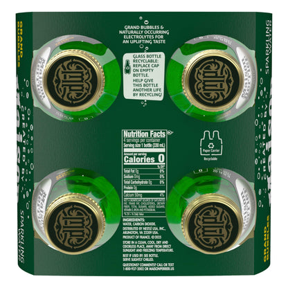 Maison Perrier Ultimate Unflavored Sparkling Water, 4 Pack Glass Bottle 11.15 fl oz