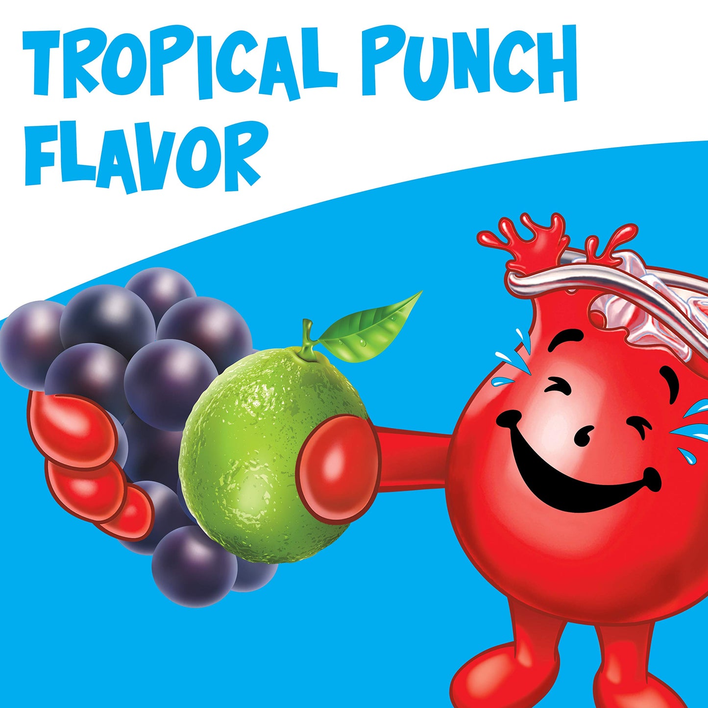 Kool-Aid Sugar-Sweetened Summer Blast Tropical Punch Artificially Flavored Powdered Soft Drink Mix (19 oz Canister) (Pack of 4)