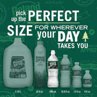 Poland Spring Maine Spring Water Bottles with Sports Flip Cap, 24-Pack - Still Bottled Water with Naturally Occurring Minerals for Taste - 23.7 Fl Oz