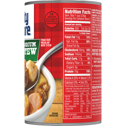 DINTY MOORE Beef Stew, 25% Less Sodium, 15 oz. can (12-pack)