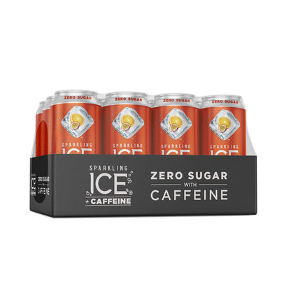 Sparkling Ice +Caffeine Tropical Punch Sparkling Water with Caffeine, Zero Sugar (Pack of 12) and Sparkling Ice Coconut Pineapple Sparkling Water, Zero Sugar (Pack of 12)