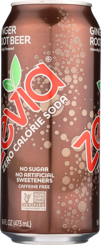 Zevia Nat Ginger Root Beer (12x16OZ )