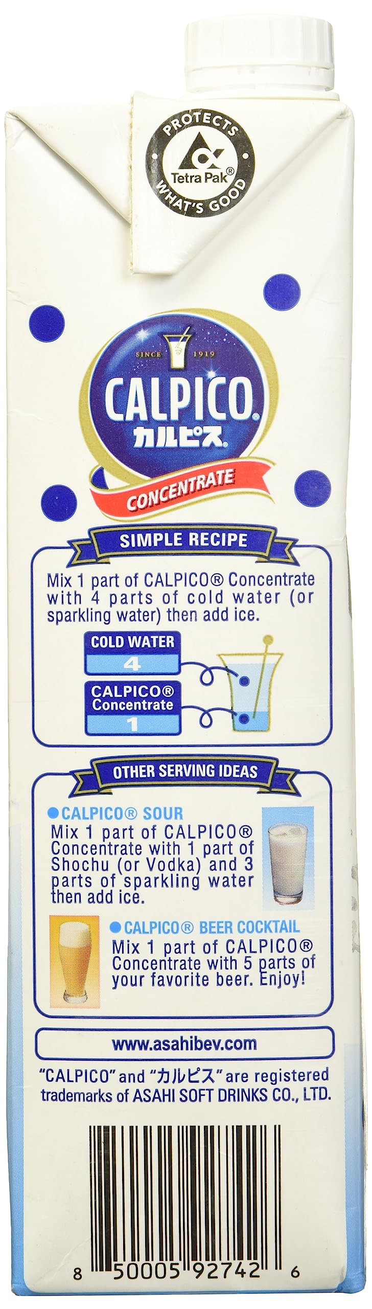 CALPICO Concentrate, Non-Carbonated Beverage Concentrate, Hint of Citrus Flavor, No Artificial Colors Or Preservatives, Unique Sweet and Tangy Asian Drink, (Pack of 1)