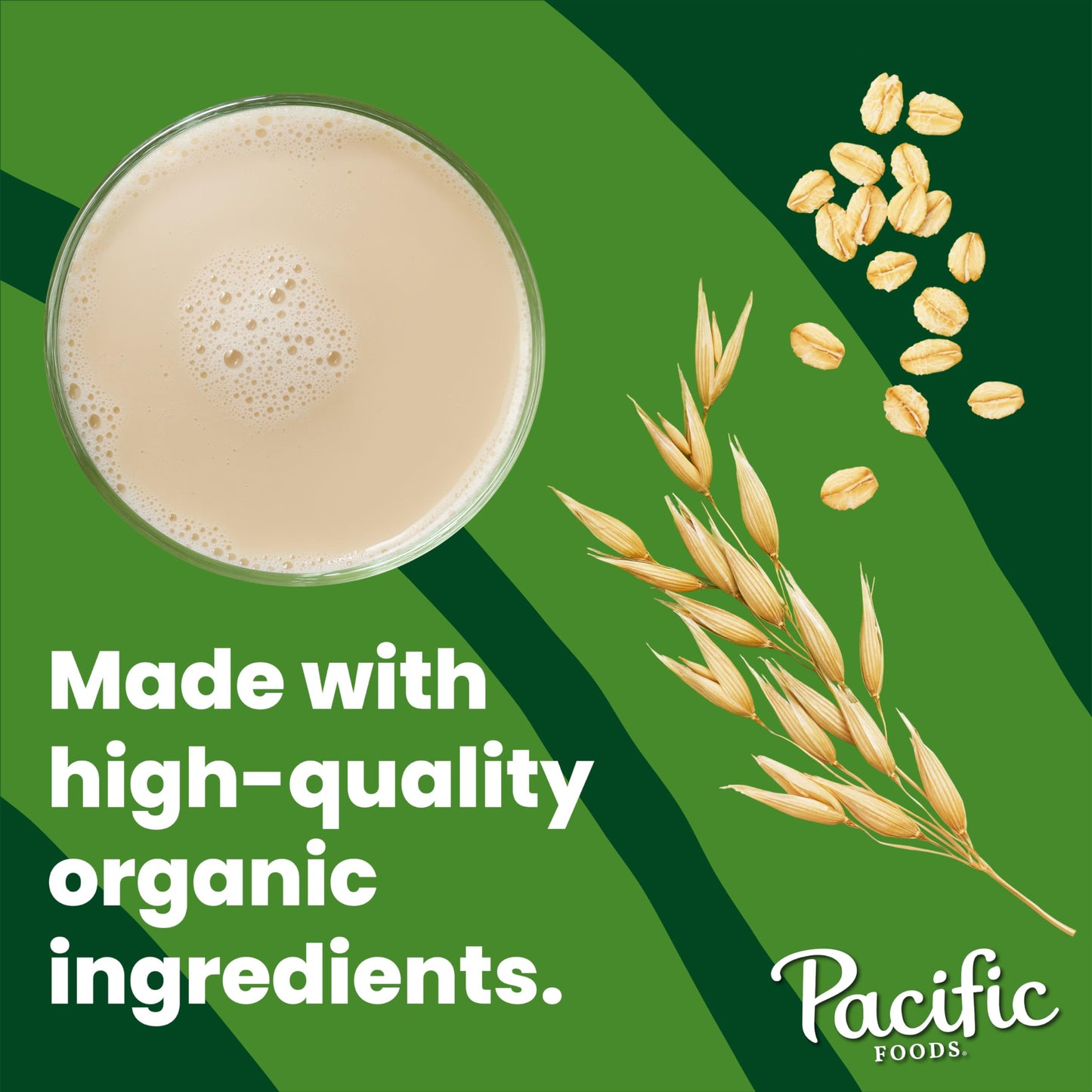 Pacific Foods Original Organic Oat Milk, Plant Based Milk, 32 oz Carton (12 Pack)