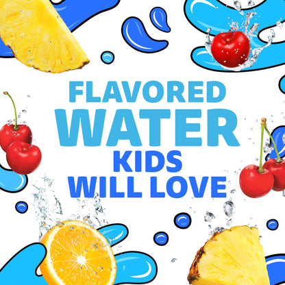 Capri Sun Roarin' Waters Tropical Punch Flavored with other natural flavor Water Beverage, 40 ct Pack, 4 Boxes of 10 Drink Pouches