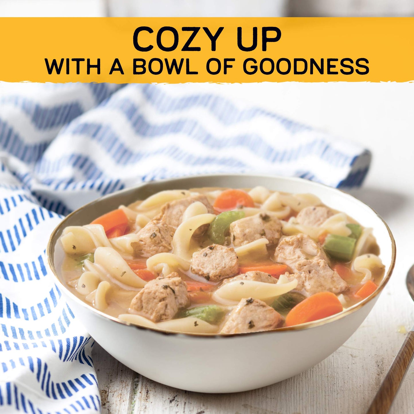 Gardein Plant-Based Chick'n Noodl' Soup, Vegan, 15 oz.