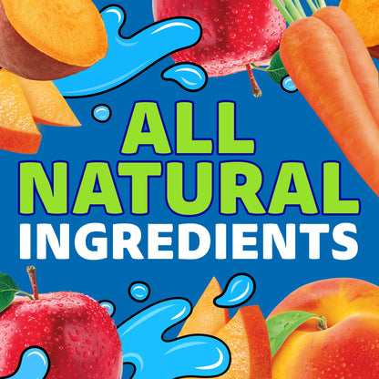 Capri Sun 100% Juice Fruit & Veg Juice Blend from Concentrate, 10 Pouches, for School Lunches and On-the-Go Hydration, Peach Mango Punch, All Natural Ingredients, Zero Added Sugars, 6 oz