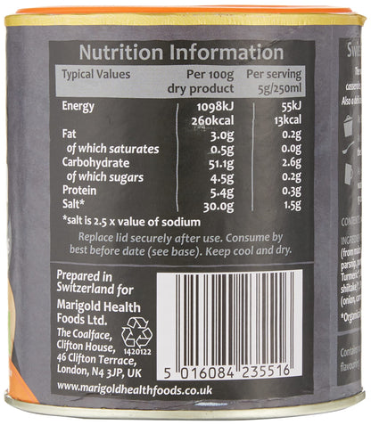 Marigold Marigold Organic Less Salt Vegan Bouillon 140g Grey