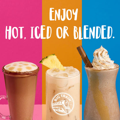 Big Train Mocha Blended Iced Coffee Beverage Mix, 2.9 oz Packets (Pack of 12)