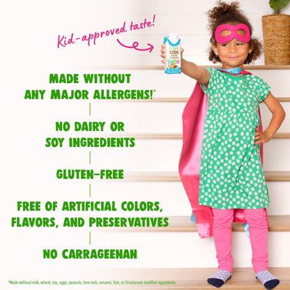 Orgain Organic Kids Nutritional Vegan Protein Shake, Chocolate - Healthy Kids Snacks, 8g Plant Protein, 23 Vitamins & Minerals, 3g Fiber, No Dairy & Soy, Non-GMO, 8 Fl Oz (12 Pack) Package May Vary