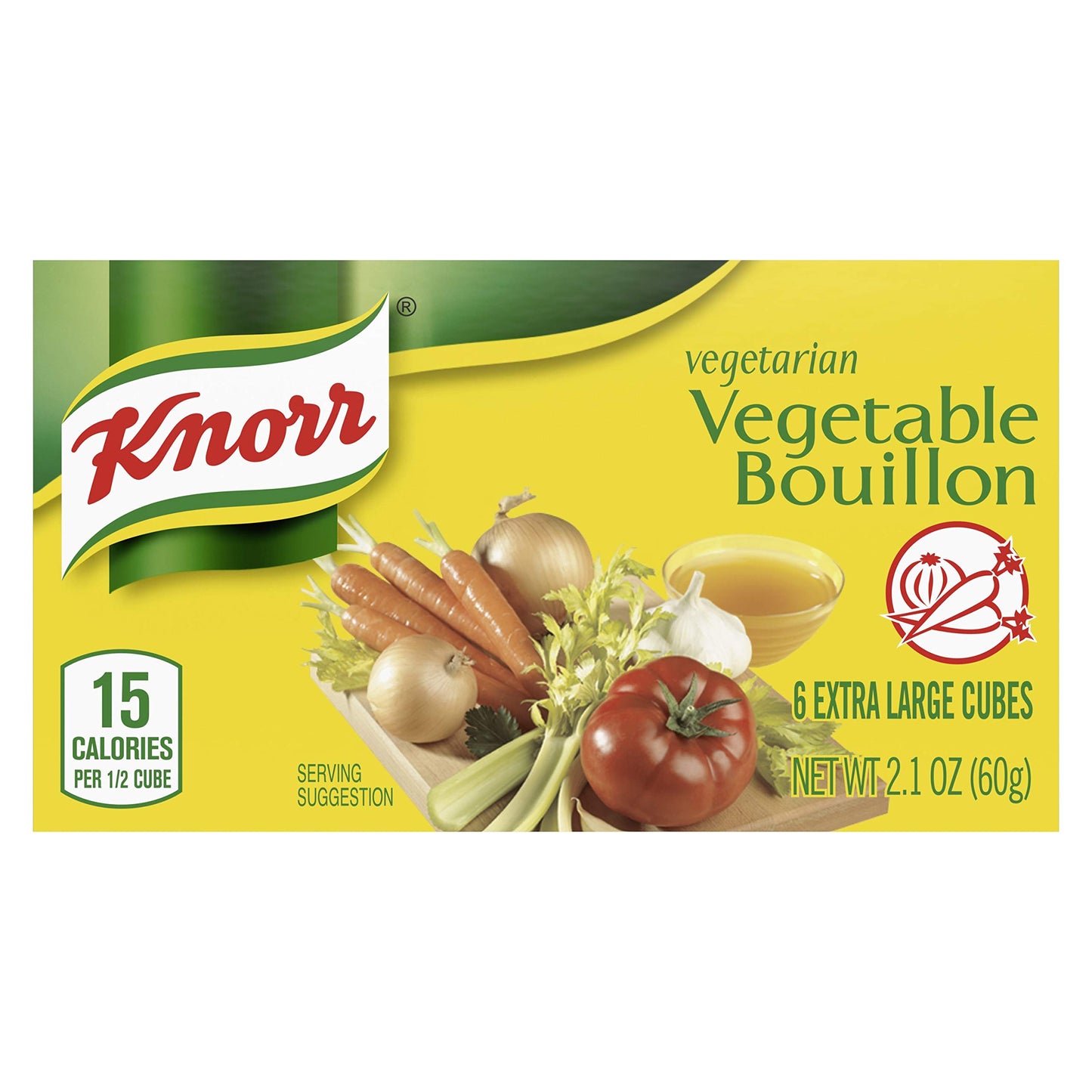 Knorr Cube Bouillon,Vegetable,cubes,2.1 oz,(Pack of 18)