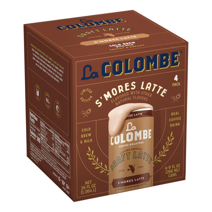 La Colombe Coffee, S'mores Cold Brew Draft Latte, 9 fl oz Cans, 4 Pack