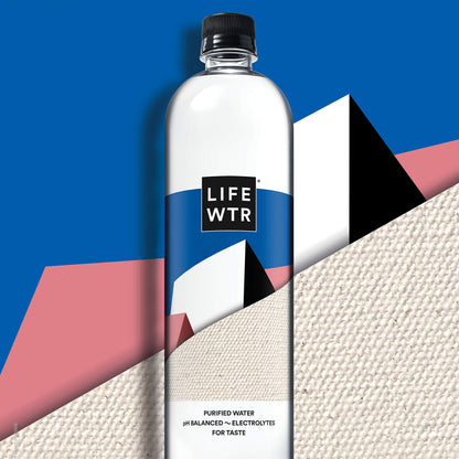 LIFEWTR, Premium Purified Water, pH Balanced with Electrolytes, 1 Liter Bottle (Pack of 5)