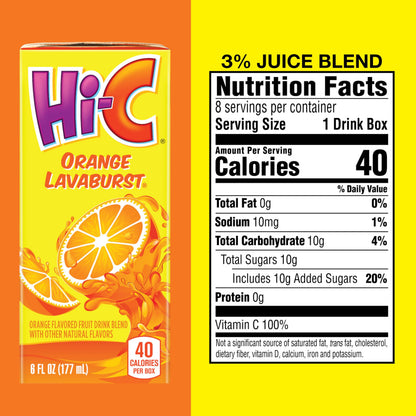HI-C Orange Lavaburst 6oz 8pk