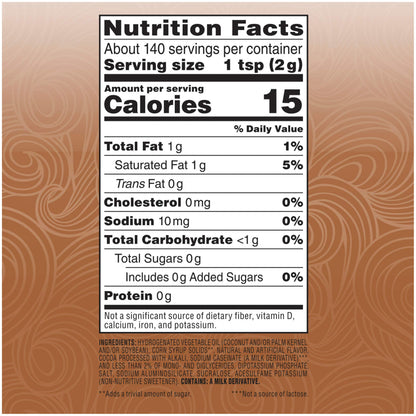 Coffee-mate Sugar Free Creamy Chocolate Powdered Coffee Creamer, 10.2 Ounce