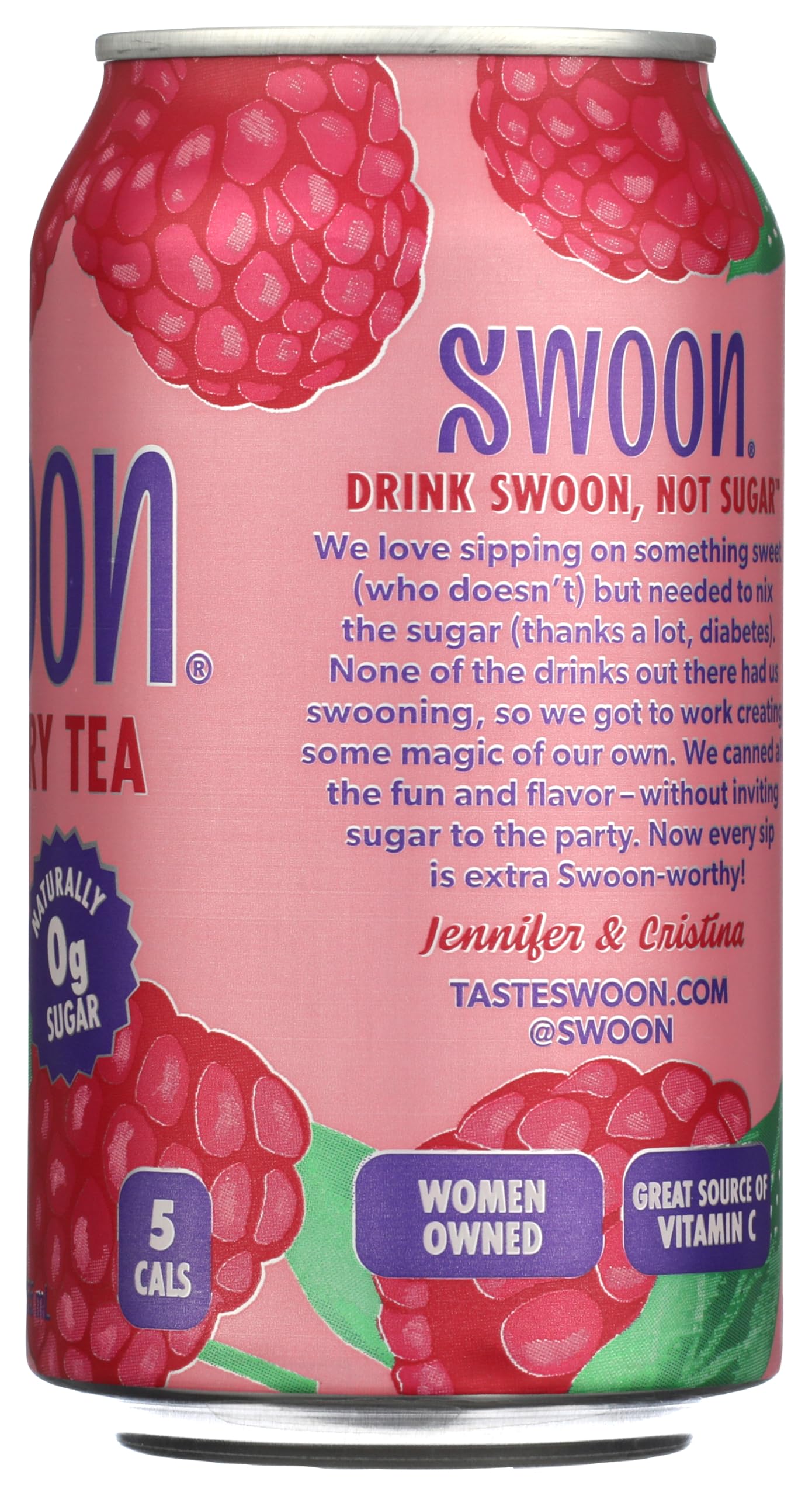 Swoon, Tea Raspberry Zero Sugar, 12 Fl Oz
