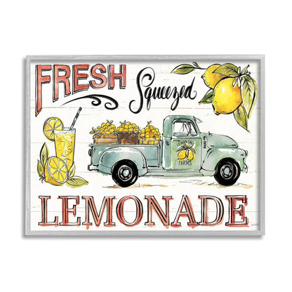 Stupell Industries Fresh Squeezed Lemonade Truck Country Summer Drink