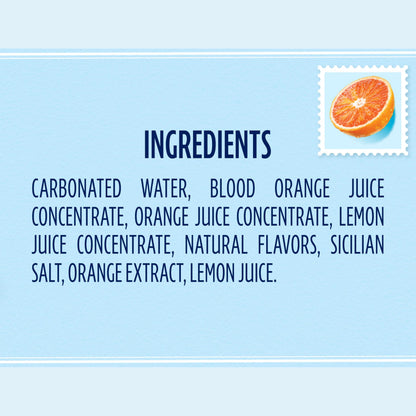 Sanpellegrino CIAO! Blood Orange Sparkling Water, LowCal, 0g Added Sugar, 6Pack