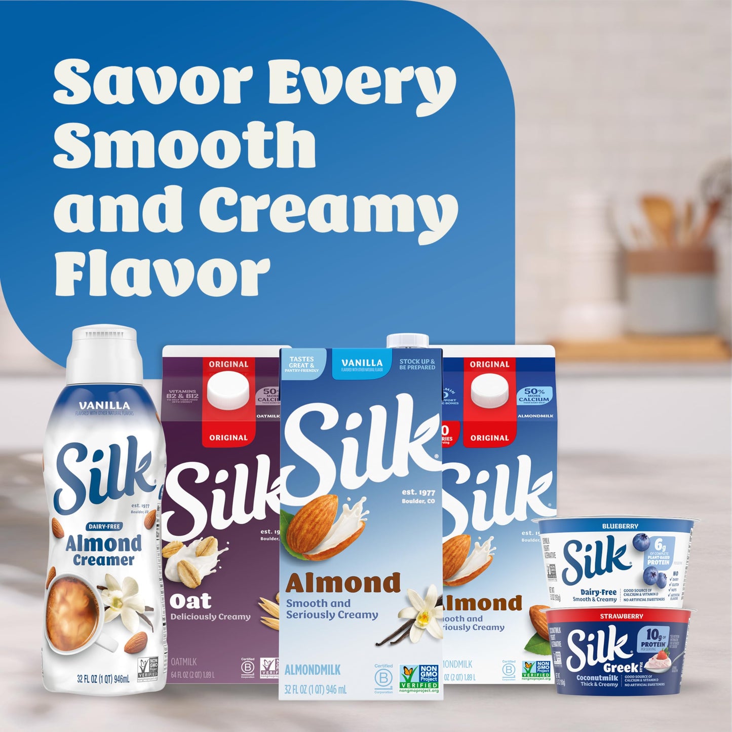 Silk Soymilk, Unsweetened, 1 Quart