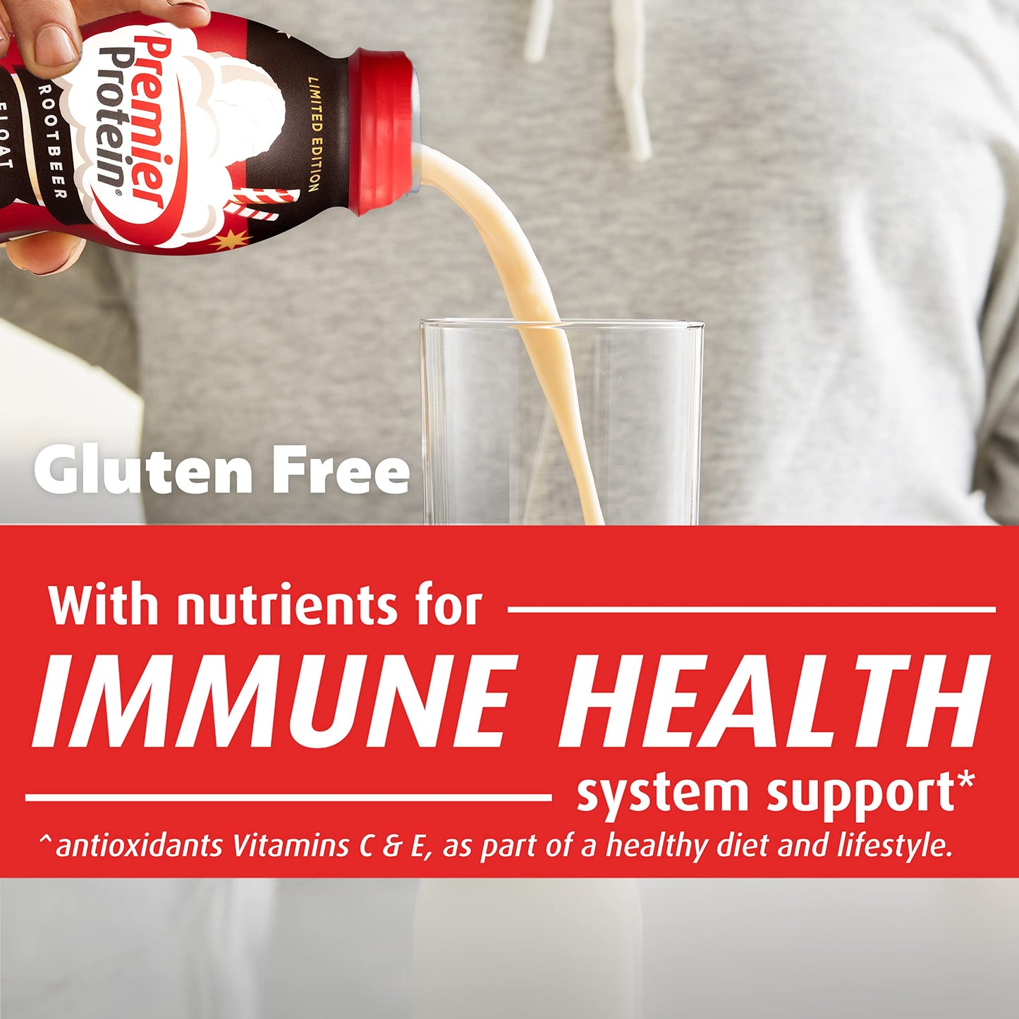 Premier Protein Shake Root Beer Float & Peaches Cream 30g Protein 1g Sugar 24 Vitamins Minerals 12 Pack Bundle