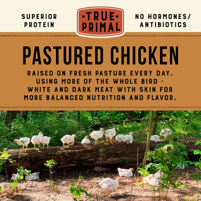 True Primal Roasted Chicken Soup 8-pack, Ready to eat, Gluten free, Paleo, Pastured chicken, Whole30, AIP, Bone broth