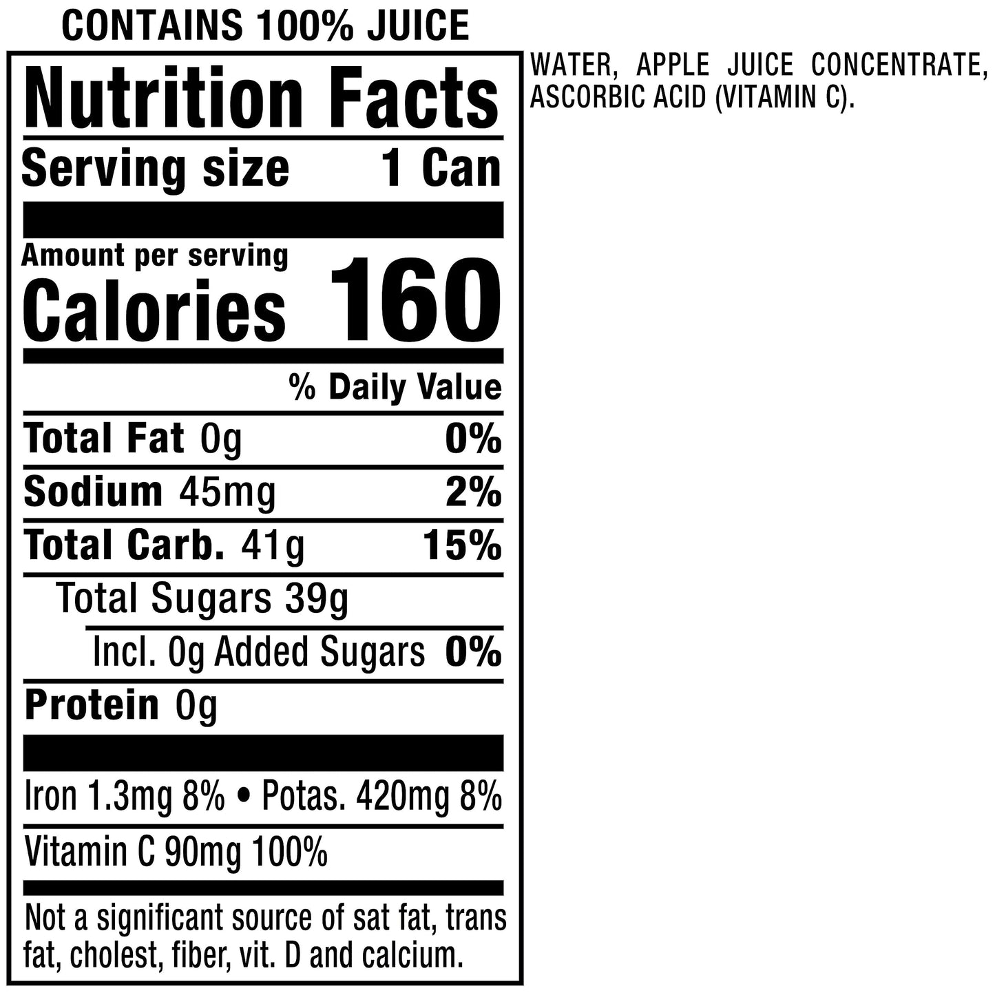 Mott's 100% Original Apple Juice, 11.5 fl oz can (Pack of 24)