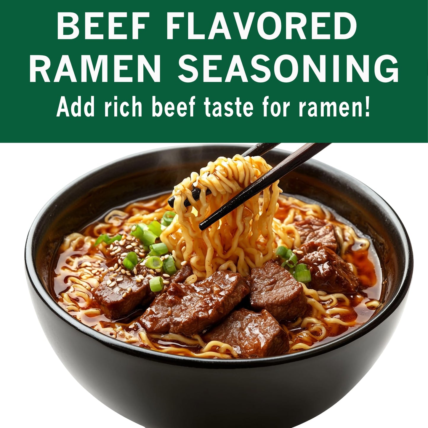 Spices Village Low Sodium Beef Ramen Seasoning, Gluten Free Beef Base, Ramen Broth, Beef Soup Base Powder for Noodle Soup, 16 oz, No MSG Added, Kosher