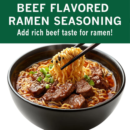 Spices Village Low Sodium Beef Ramen Seasoning, Gluten Free Beef Base, Ramen Broth, Beef Soup Base Powder for Noodle Soup, 16 oz, No MSG Added, Kosher
