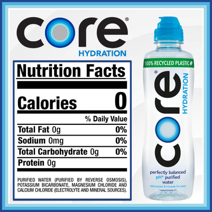 Core Hydration Perfectly Balanced Water, 23.9 fl oz Sport Cap bottle