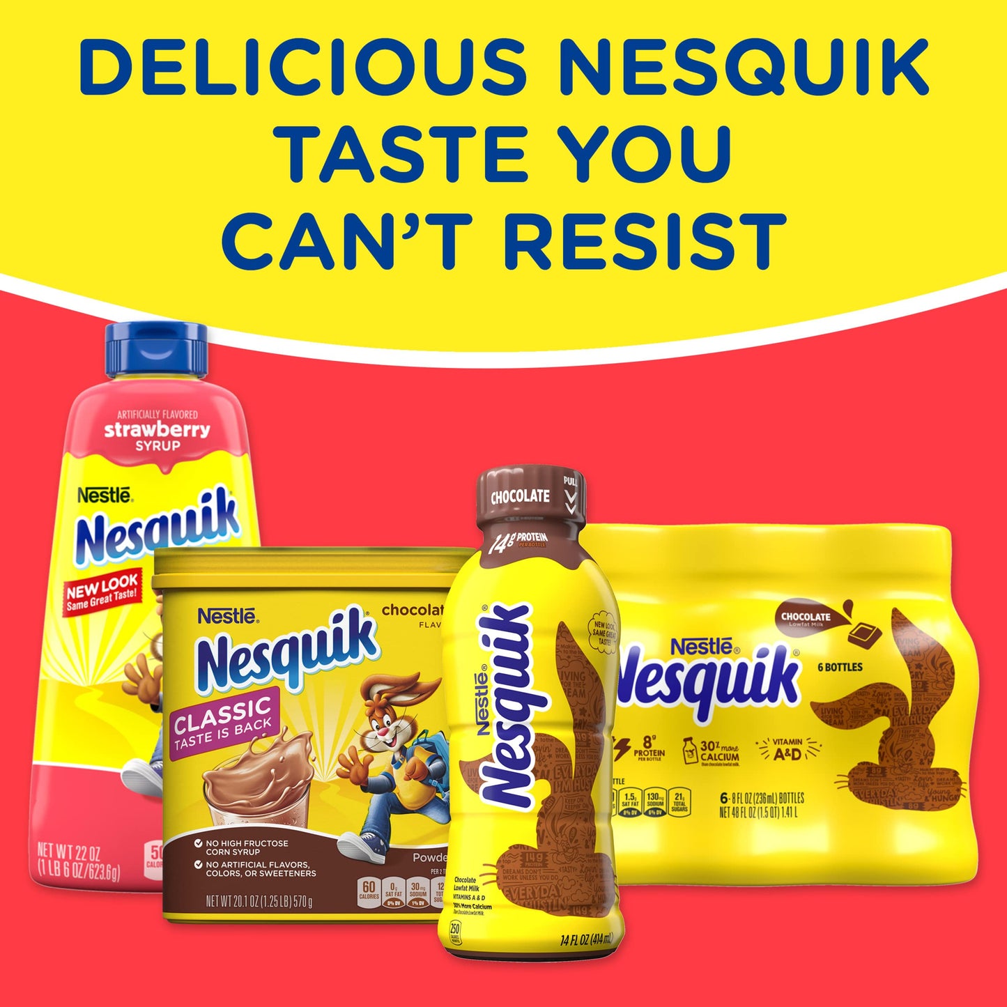 Nesquik Large Strawberry Powder Drink Mix, 35.5 Ounce (Pack of 1)