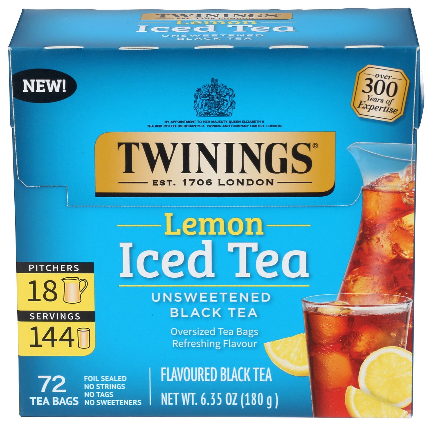 Twinings, Tea Iced Lemon, 72 Count